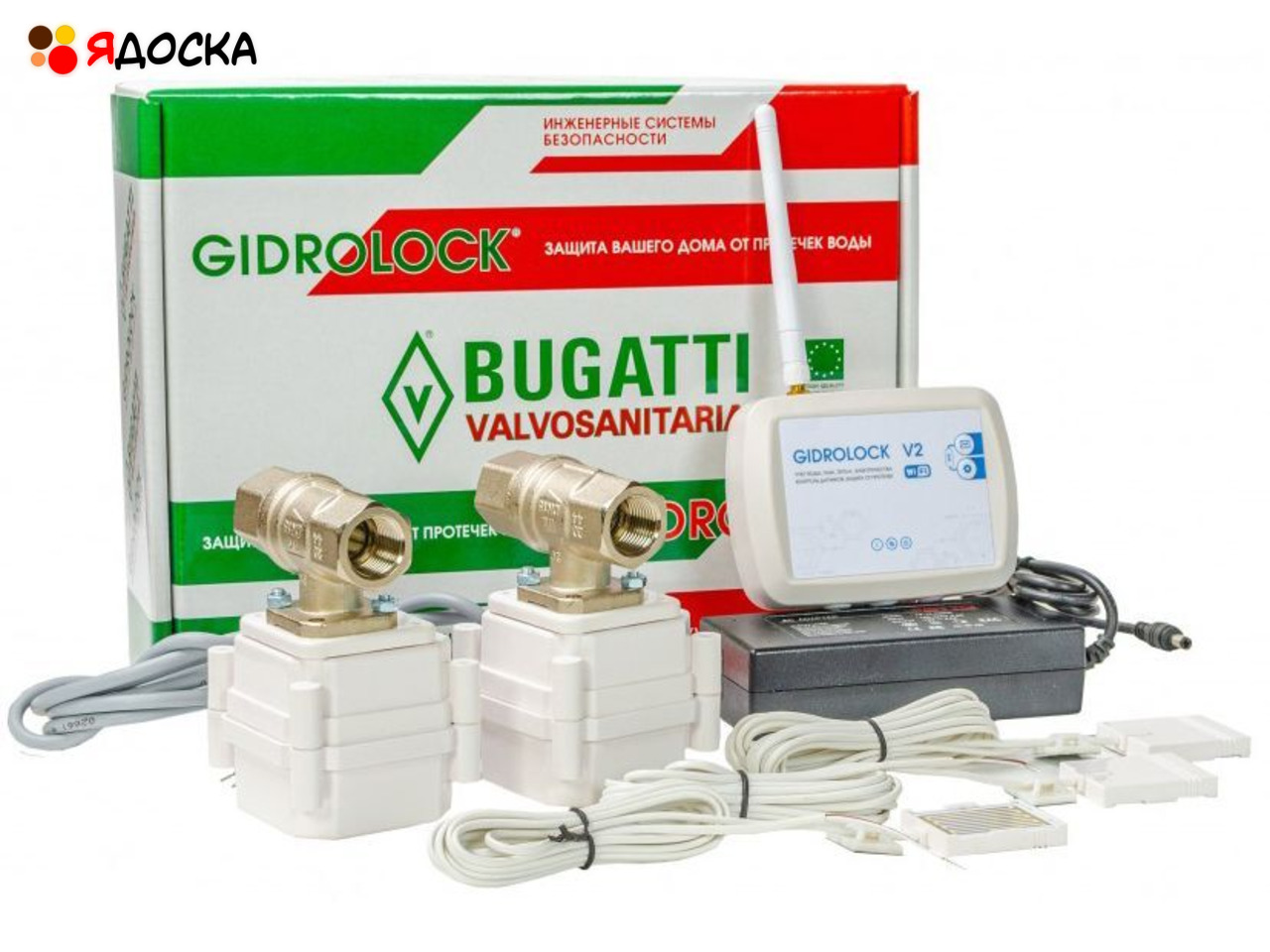 Система контроля протечки воды Gidrоlock Wi-fi Bugatti 1/2" беспроводная - 1