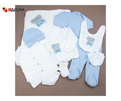 Одежда для новорожденных на мальчика и девочку. Комплект на выписку - 5