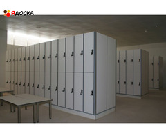 Шкафы и шкафчики из пластика HPL для спортивных раздевалок, влагостойкая мебель для бассейнов