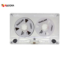 Аудиокассета "TASCAM" с логотипом "Novodel Shop"