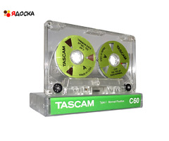 Аудиокассета "TASCAM" с катушками цвета зелёный металлик - 9