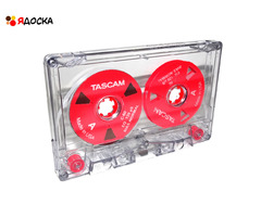 Аудиокассета "TASCAM" с катушками красного цвета - 6