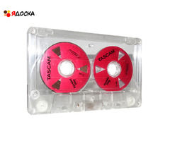 Аудиокассета "TASCAM" с катушками цвета красный металлик - 8
