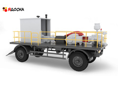 Насосный агрегат АН-50 с краном НБ40, дизельный двигатель ЯМЗ 236М2, на прицепе.