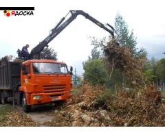 Вывоз мусора, хлама контейнером 8-20 кубов