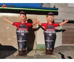 Строитель надувная фигура. - 10