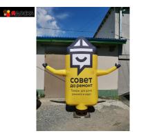 Строитель надувная фигура. - 13