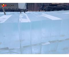 Лед,блоки льда для скульптур, лед строительный