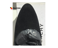 Туфли новые givenchy италия 39 размер черные замша платформа 1см каблук шпилька 11 см внутри кожа за