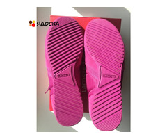 Кроссовки кеды новые lacoste 39 размер замша текстиль цвет розовый фукси подошва легкая обувь женска - 3
