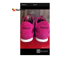 Кроссовки кеды новые lacoste 39 размер замша текстиль цвет розовый фукси подошва легкая обувь женска - 11