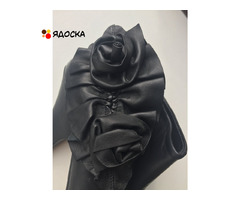 Ботильоны kalliste италия 39 размер черные кожа женские кожаные внутри осень весна демисезонные кабл - 8