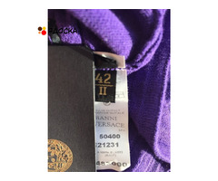 Топ майка новый versace италия 42 44 46 s m размер фиолетовый сиреневый цвет ткань полиамид мягкая т - 2