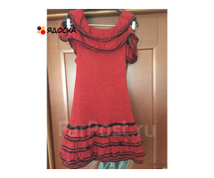 Платье новое dolce&gabbana м 46 s 42 44 шерсть вязаное оранж оранжевое сарафан туника