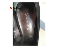 Туфли casadei италия новые размер 39 замшевые черные платформа сваровски стразы swarovski - 10